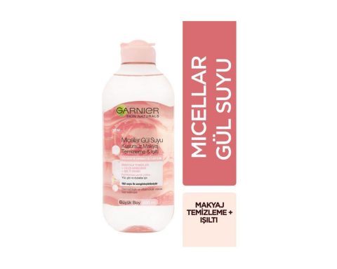 Garnier Micellar Kusursuz Makyaj Temizleme ve Işıltı Gül Suyu 400 Ml