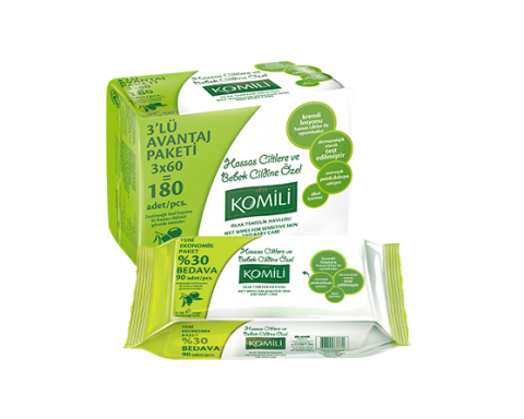 Komili Sensitive Islak Havlu 3