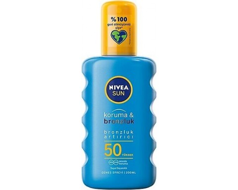 Nivea Koruma ve Bronzluk Sprey Spf 50 200 ML