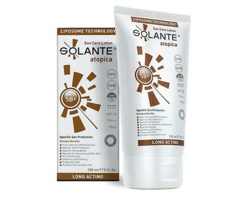 Solante Atopik Ciltler İçin Spf 50 150 ML Renkli Güneş Kremi
